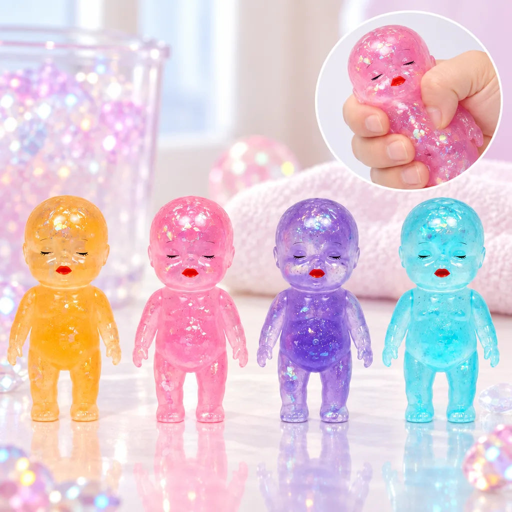 Squishy bébé pailleté surprise