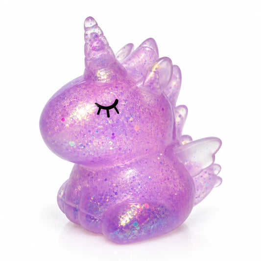 Squishy licorne paillettes surprise