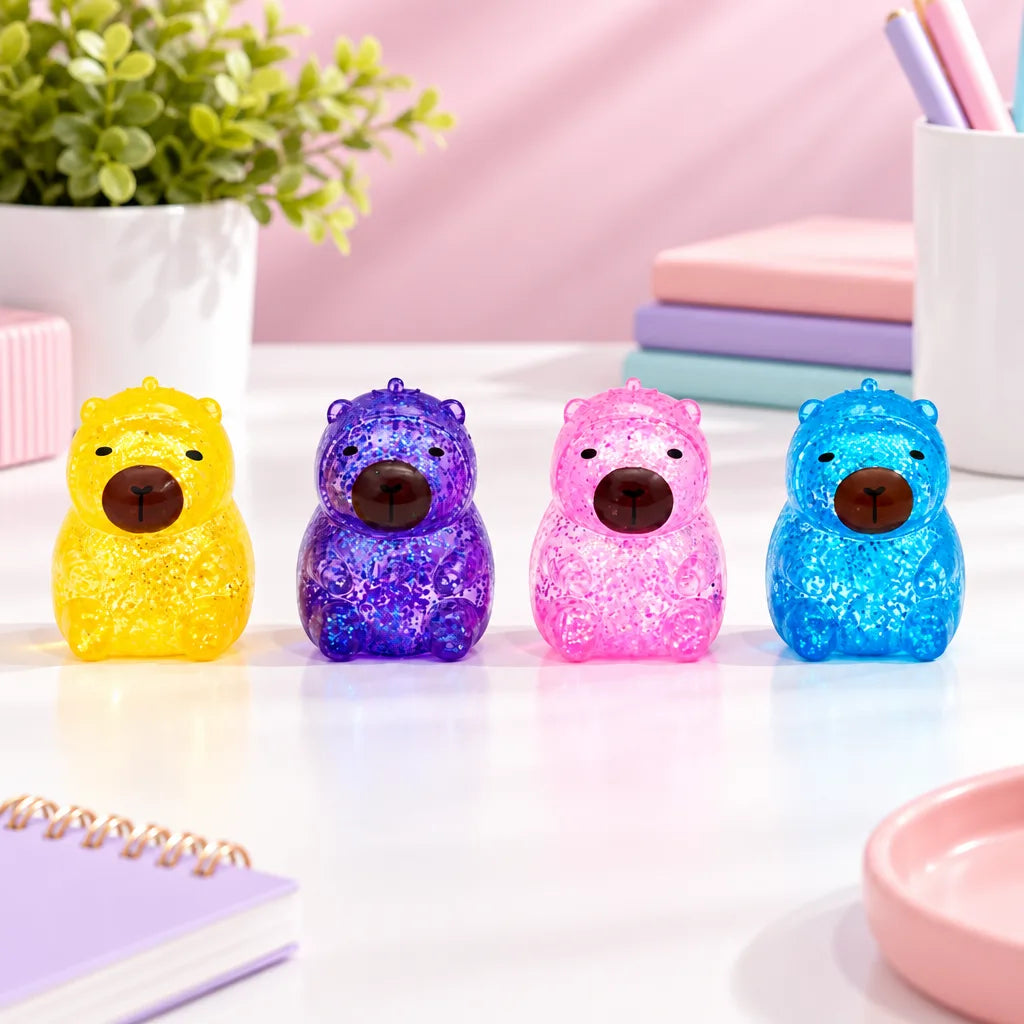Squishy capybara paillettes