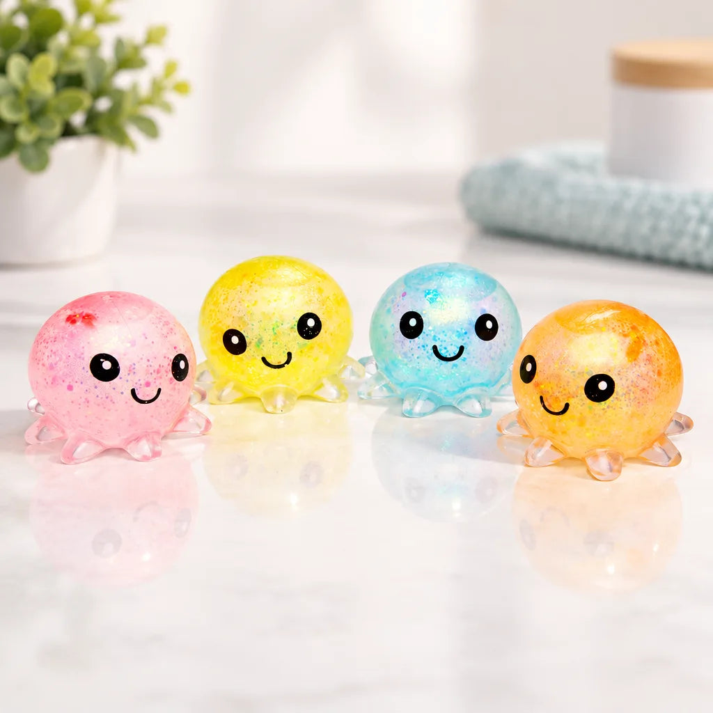 Poulpe squishy paillettes mystère