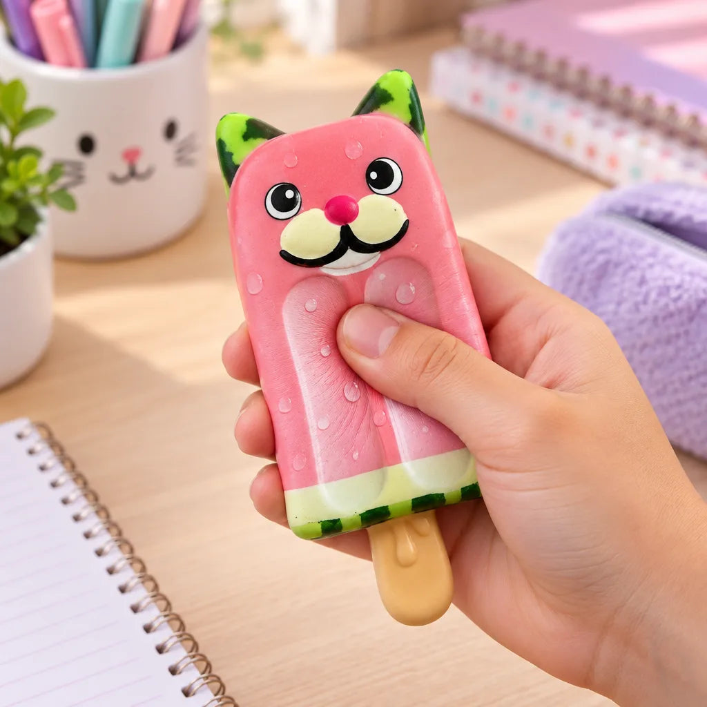 Squishy chat glace mystère