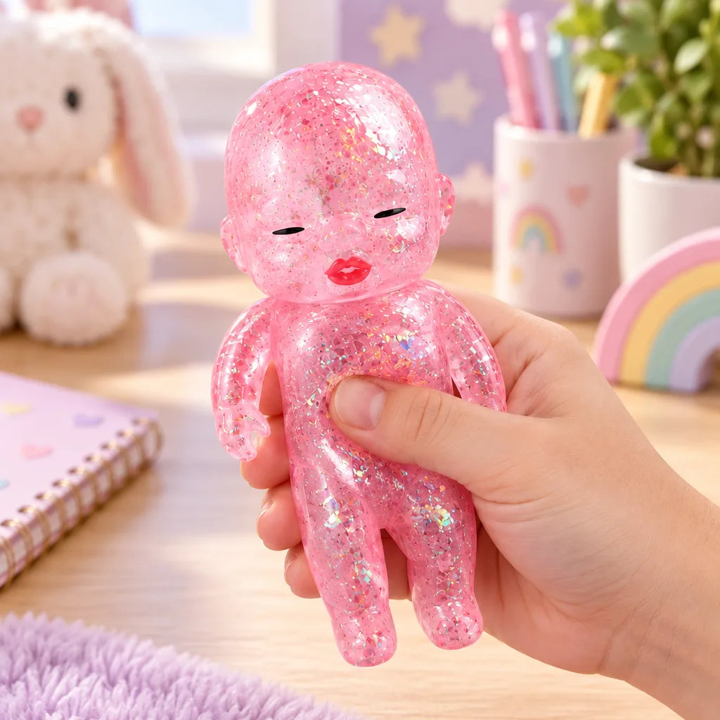 Squishy bébé pailleté surprise