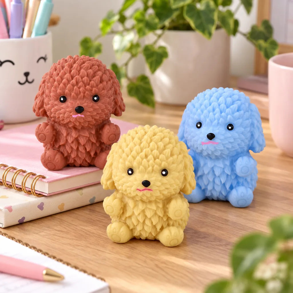 Squishy caniche extensible anti