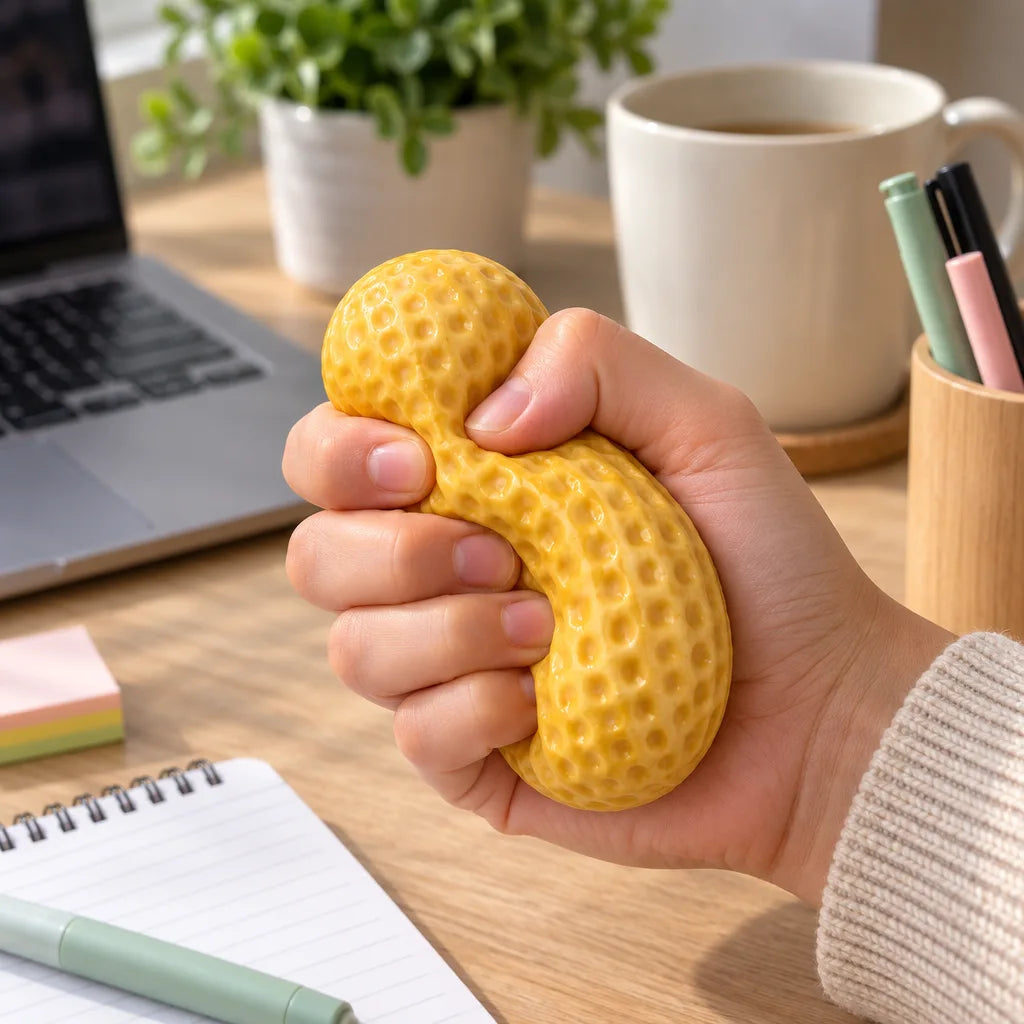 Squishy cacahuète crunchy anti-stress