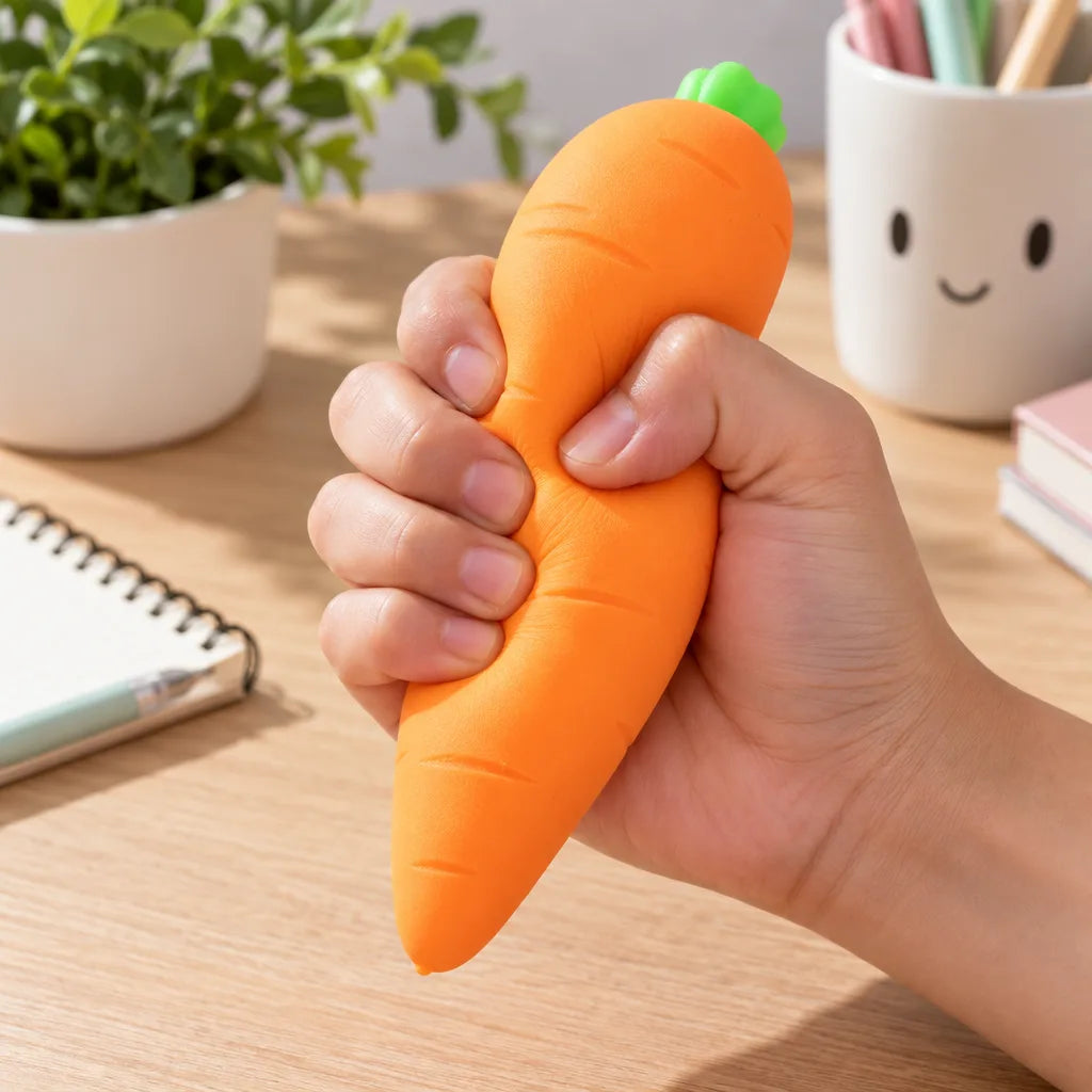 Squishy carotte jouet anti