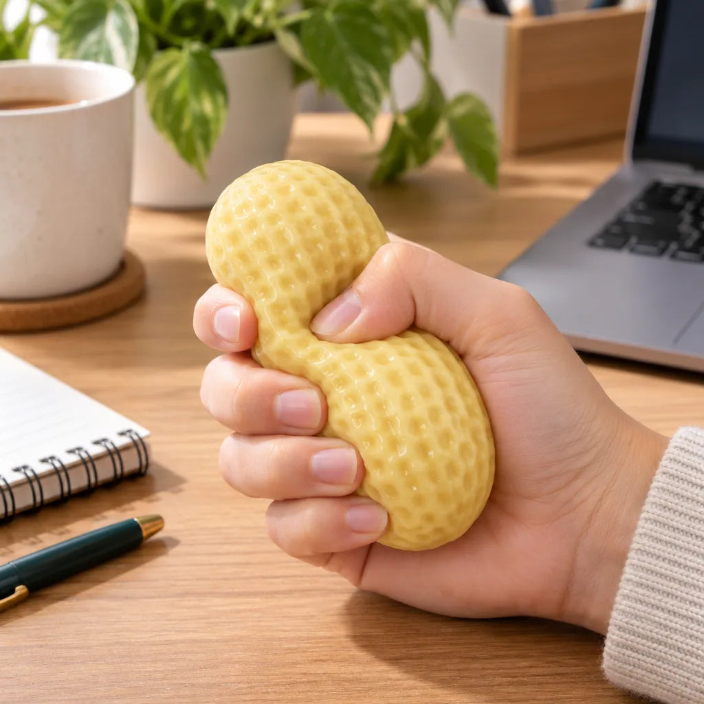 Squishy cacahuète anti-stress vaseline