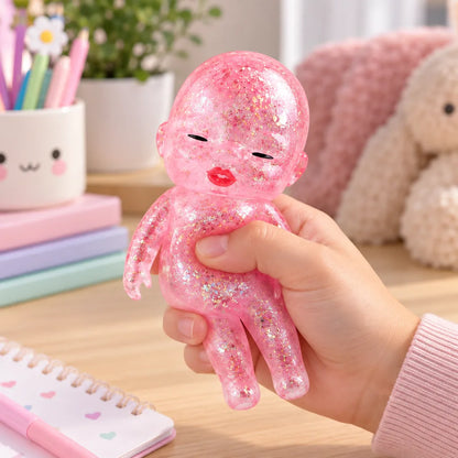 Squishy bébé pailleté surprise
