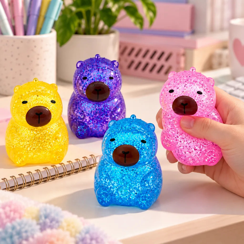 Squishy capybara paillettes