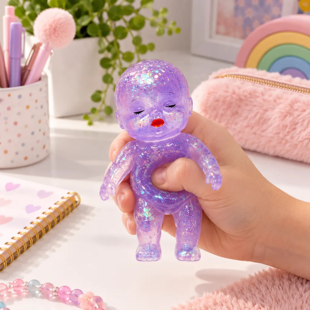 Squishy bébé pailleté surprise