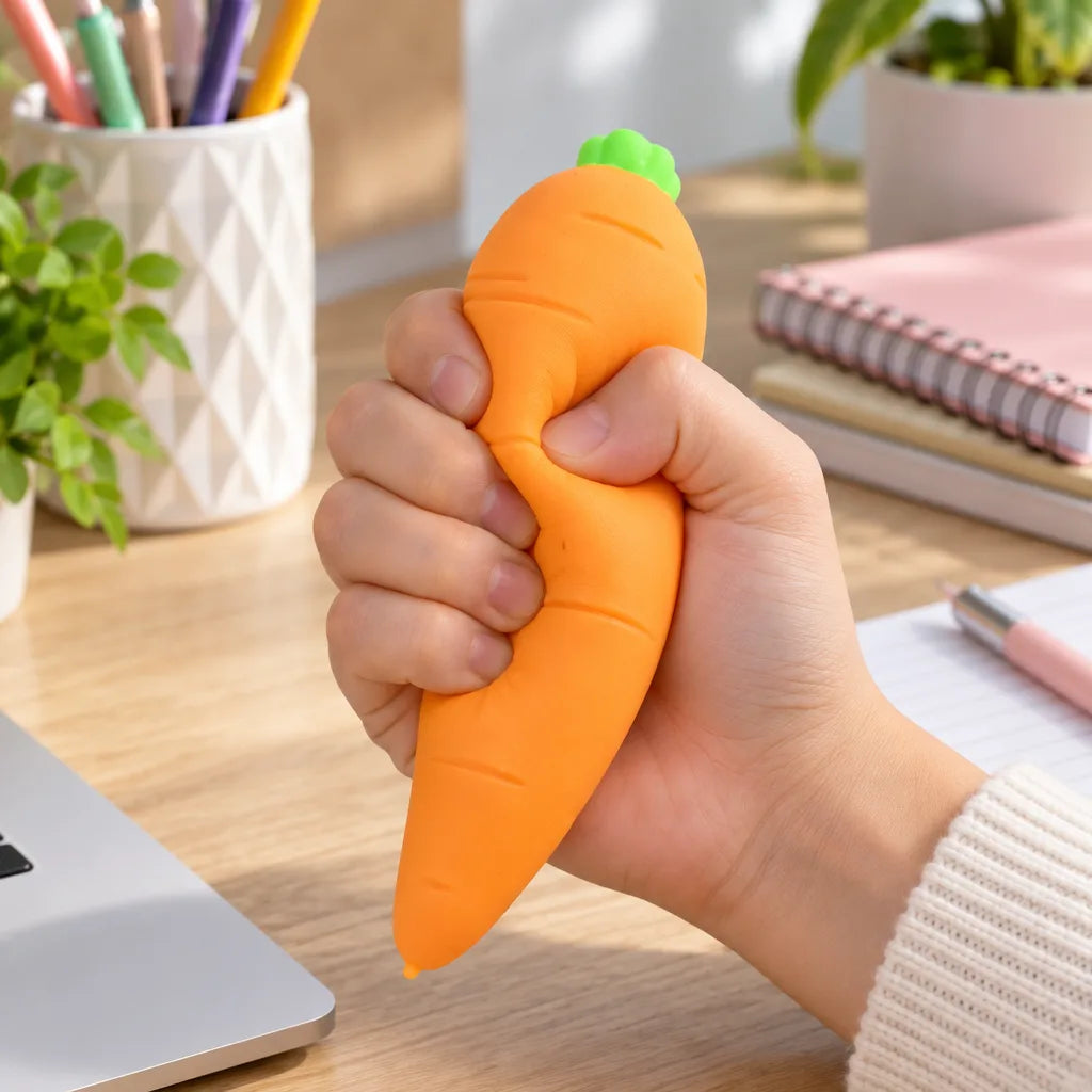 Squishy carotte jouet anti