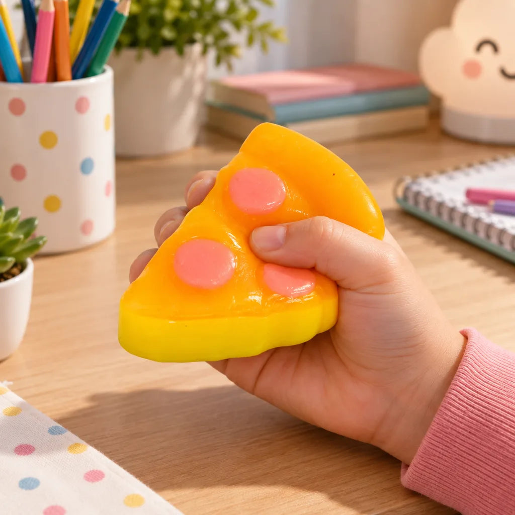 Squishy pizza anti-stress