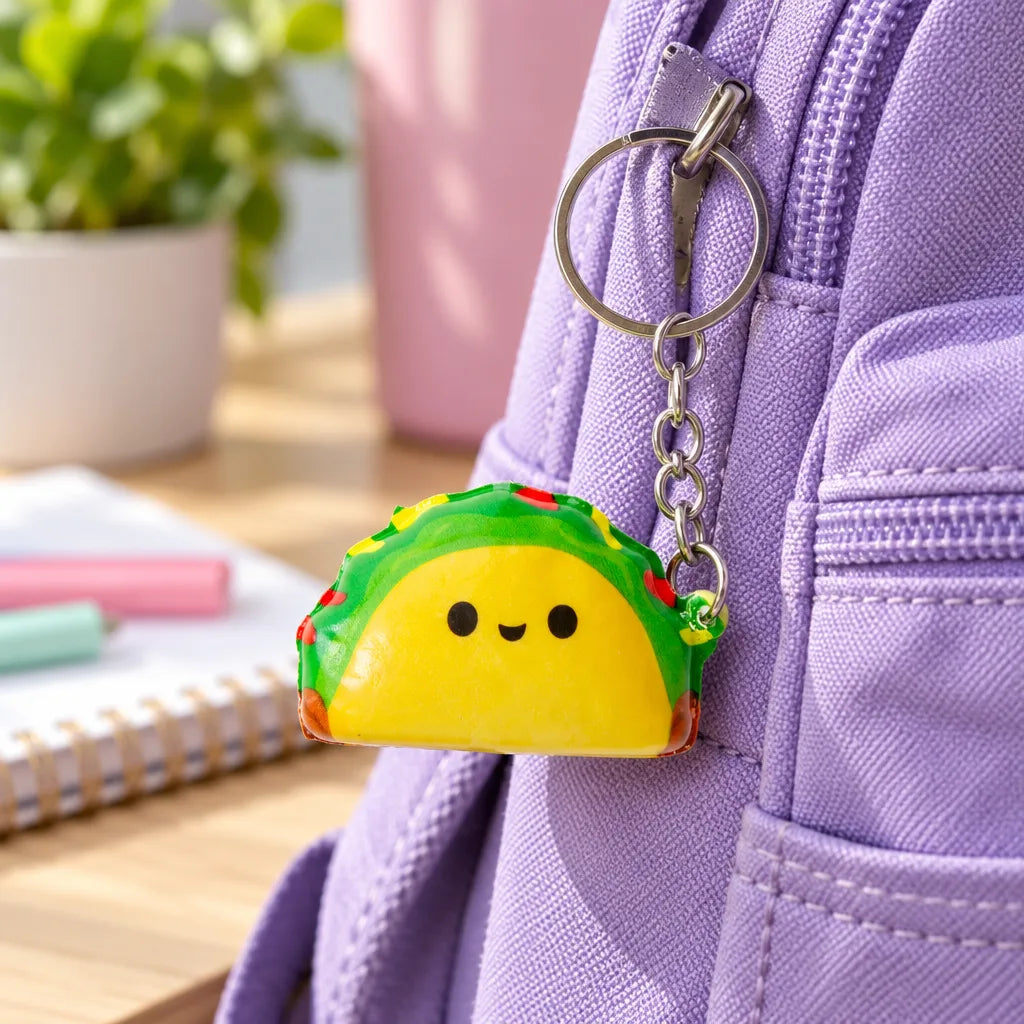 Porte-clés squishy alimentaire surprise