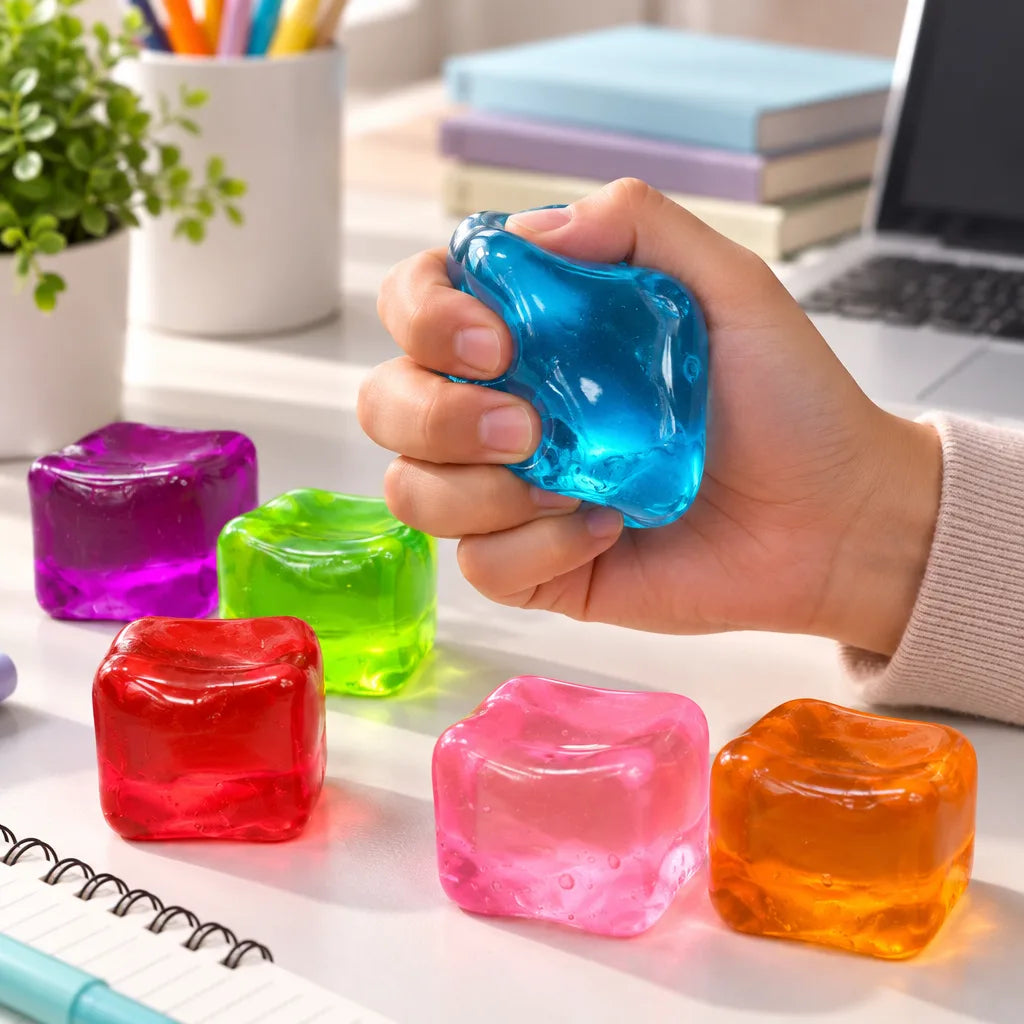 Squishy cube glaçon anti
