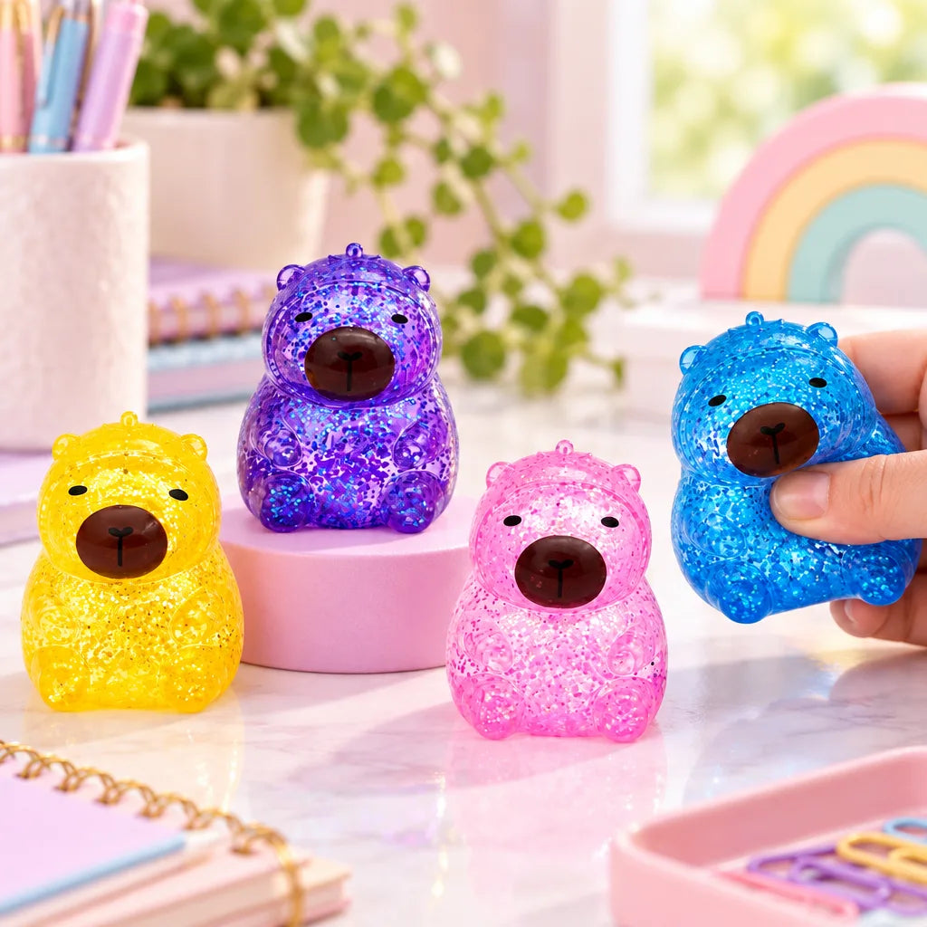 Squishy capybara paillettes