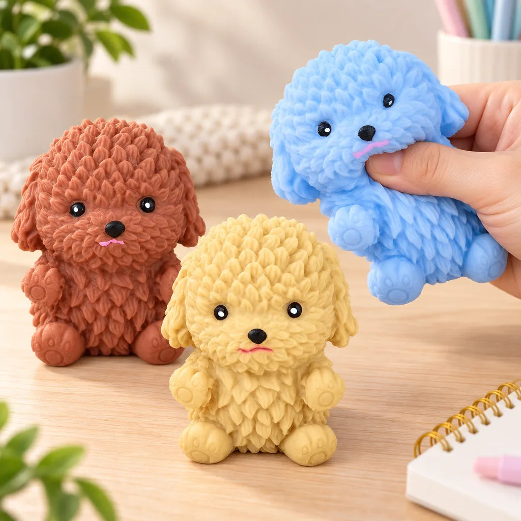 Squishy caniche extensible anti