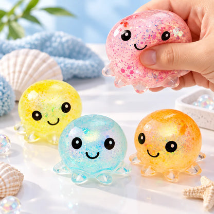 Poulpe squishy paillettes mystère