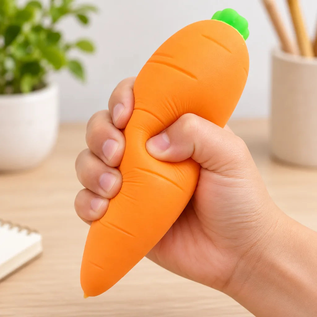 Squishy carotte jouet anti